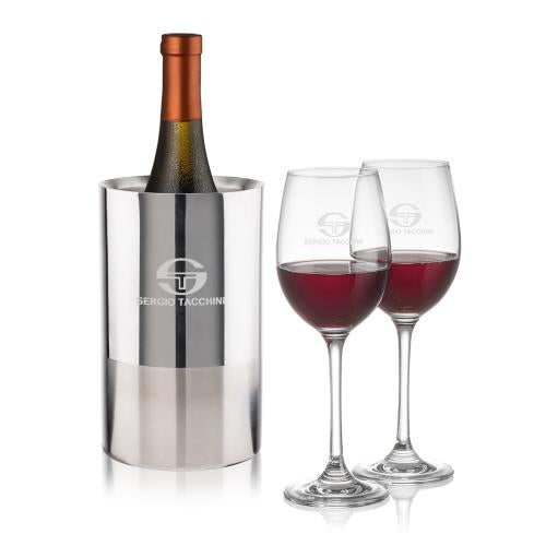 Corporate Gifts - Barware - Barware Gift Sets - Catania Wine Cooler & Burlington Wine Set