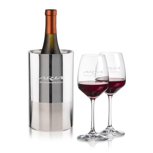 Corporate Gifts - Barware - Barware Gift Sets - Catania Wine Cooler & Oldham Wine Set
