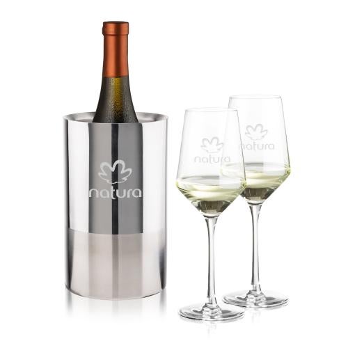 Corporate Gifts - Barware - Barware Gift Sets - Catania Wine Cooler & Tucson Wine Set