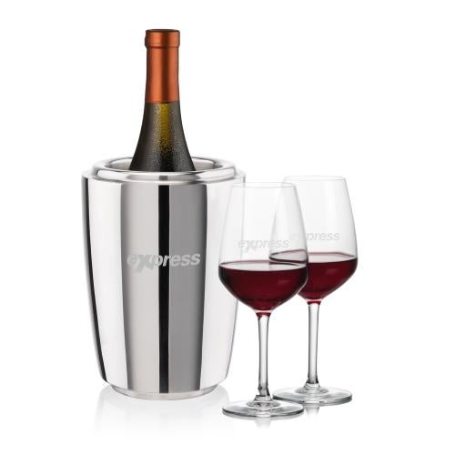 Corporate Gifts - Barware - Barware Gift Sets - Pescara Wine Cooler & Mandelay Wine Set