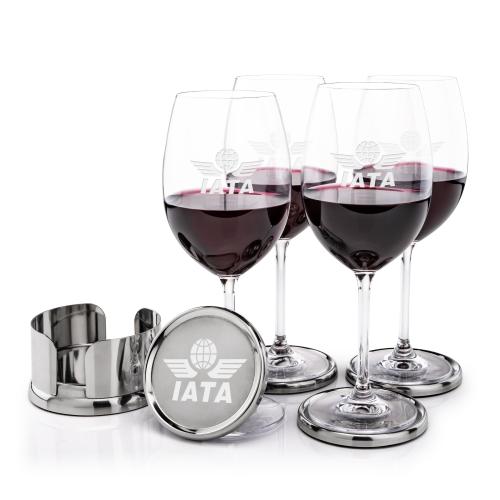 Corporate Gifts - Barware - Barware Gift Sets - Baldoni Coasters & Blyth Wine Set