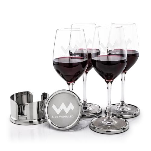 Corporate Gifts - Barware - Barware Gift Sets - Baldoni Coasters & Lethbridge Wine Set