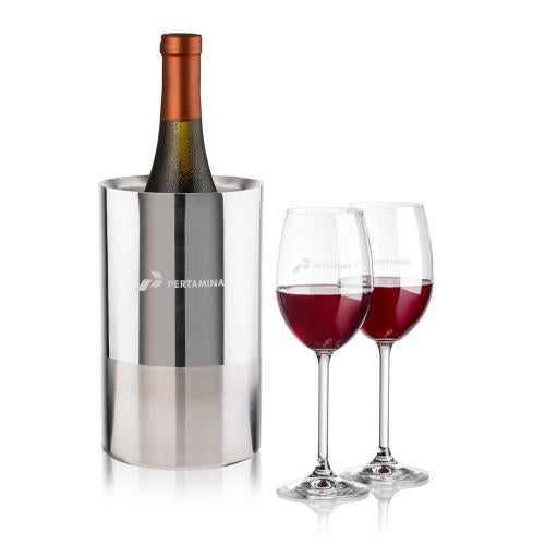 Corporate Gifts - Barware - Barware Gift Sets - Catania Wine Cooler & Naples Wine Set