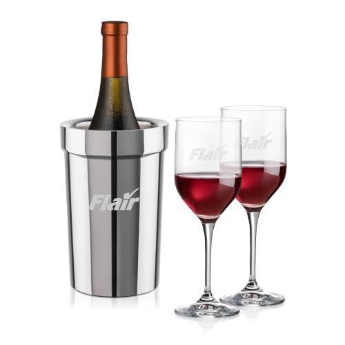 Corporate Gifts - Barware - Barware Gift Sets - Milano Wine Cooler & Belmont Wine Set