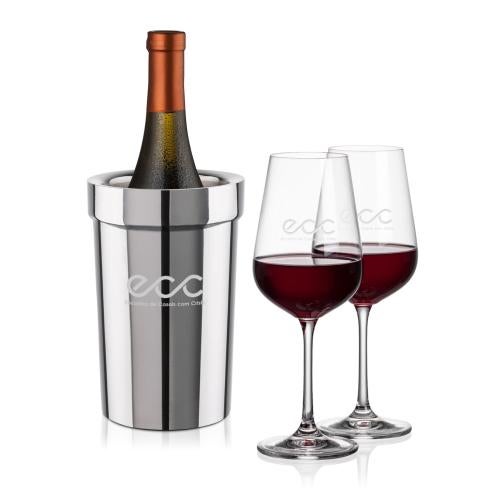 Corporate Gifts - Barware - Barware Gift Sets - Milano Wine Cooler & Laurent Wine Set