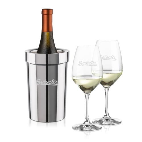 Corporate Gifts - Barware - Barware Gift Sets - Milano Wine Cooler & Santiago Wine Set