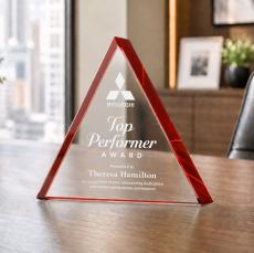 Adler Triangle Award - Red - Recognition Awards