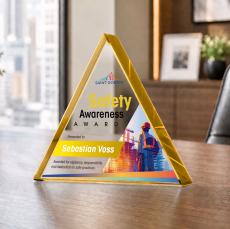 Adler Triangle VividPrint Award - Gold - Recognition Awards