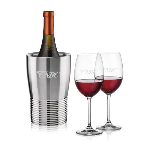 Corporate Gifts - Barware - Barware Gift Sets - Genoa Wine Cooler & Coleford Wine Set