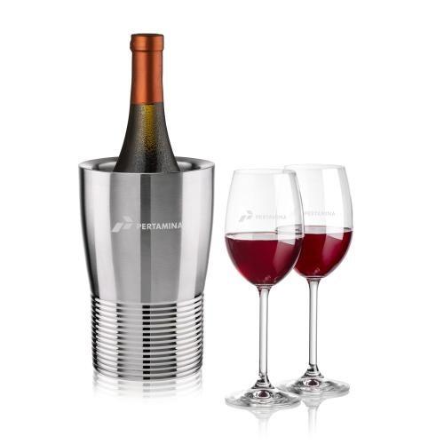 Corporate Gifts - Barware - Barware Gift Sets - Genoa Wine Cooler & Naples Wine Set