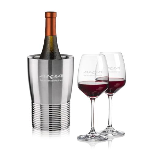 Corporate Gifts - Barware - Barware Gift Sets - Genoa Wine Cooler & Oldham Wine Set