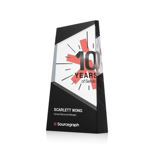 Recognition Awards - Crystal Awards - Amstel VividPrint&trade; Award - Black