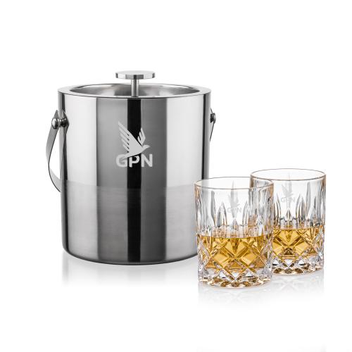 Corporate Gifts - Barware - Barware Gift Sets - Catania Ice Bucket & RIEDEL Spey On-the-Rocks Set