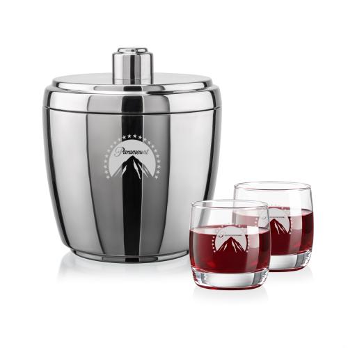 Corporate Gifts - Barware - Barware Gift Sets - Pescara Ice Bucket & Nordic On-the-Rocks Set