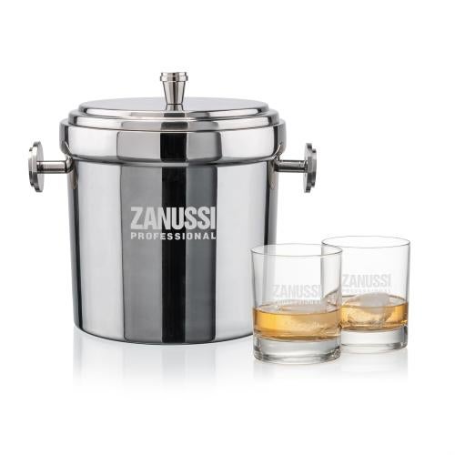 Corporate Gifts - Barware - Barware Gift Sets - Milano Ice Bucket & Chelsea On-the-Rocks Set