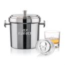 Milano Ice Bucket & Delrina Scull On-the-Rocks Set