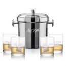 Milano Ice Bucket & Monterey On-the-Rocks Set