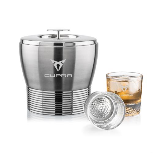Corporate Gifts - Barware - Barware Gift Sets - Genoa Ice Bucket & Fairway On-the-Rocks Set