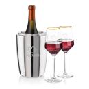 Pescara Wine Cooler & Tucson Gold Rim Wine Set