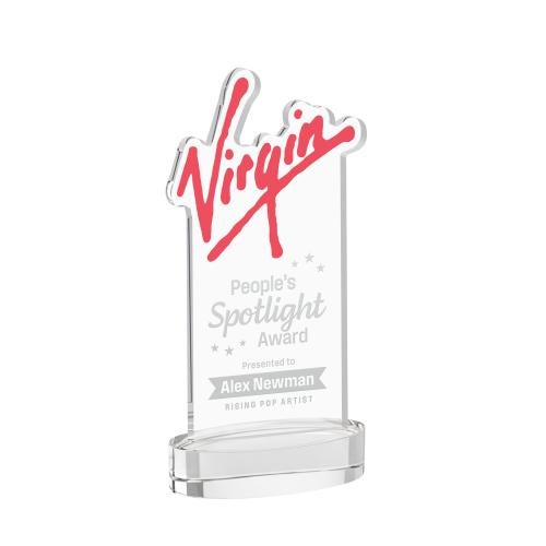 Recognition Awards - Crystal Awards - EdgeCraft Rectangle on Alberton - Clear (via Ocean)