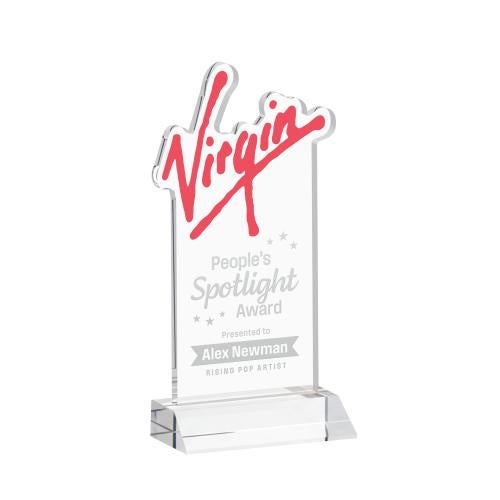 Recognition Awards - Crystal Awards - EdgeCraft Rectangle on Mitered - Clear (via Ocean)