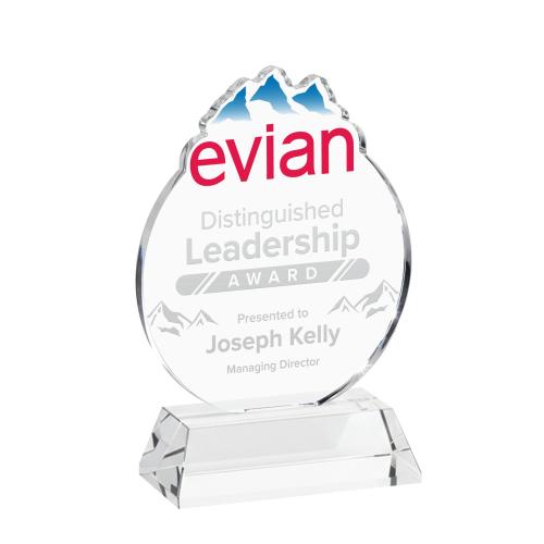 Recognition Awards - Crystal Awards - EdgeCraft Round on Hartford - Clear (via Ocean)