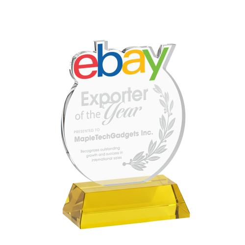 Recognition Awards - Crystal Awards - EdgeCraft Round on Hartford - Gold (via Ocean)