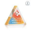 Spartan Triangle VividPrint&trade; Double Sided Award - Gold