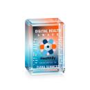 Fulton Cube VividPrint&trade; Double Sided Award - Vertical