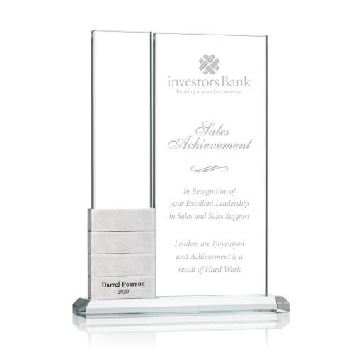 Recognition Awards - Crystal Awards - Jovita Add-a-Block Award - Silver