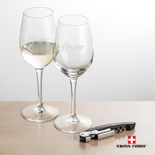 Corporate Gifts - Barware - Barware Gift Sets - Swiss Force&reg; Opener & Lethbridge Wine