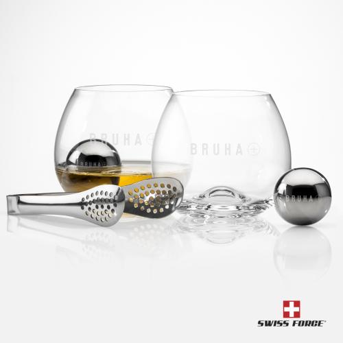 Corporate Gifts - Barware - Barware Gift Sets - Swiss Force&reg; S/S Balls & 2 Boston DOF