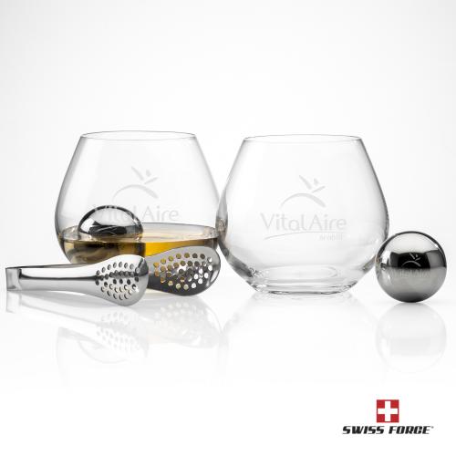 Corporate Gifts - Barware - Barware Gift Sets - Swiss Force&reg; S/S Balls & 2 Blairgowrie Taster