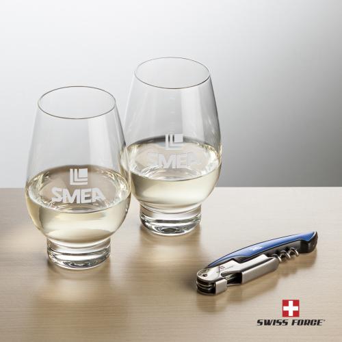 Corporate Gifts - Barware - Barware Gift Sets - Swiss Force&reg; Opener & Glenarden Stemless Wine