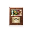 Gossamer VividPrint&trade; Plaque - Walnut/Gold