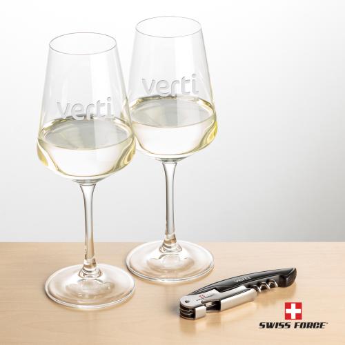 Corporate Gifts - Barware - Barware Gift Sets - Swiss Force&reg; Opener & Cannes Wine
