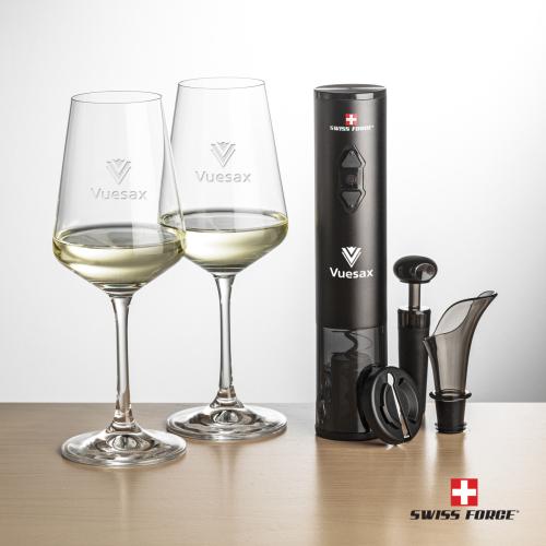 Corporate Gifts - Barware - Barware Gift Sets - Swiss Force&reg; Opener Set & Cannes Wine