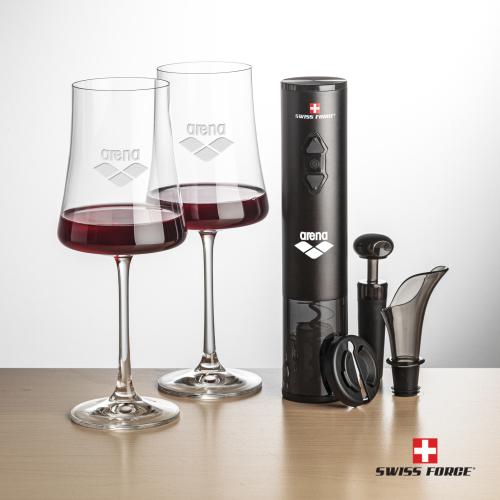 Corporate Gifts - Barware - Barware Gift Sets - Swiss Force&reg; Opener Set & Dakota Wine