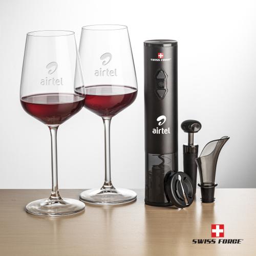 Corporate Gifts - Barware - Barware Gift Sets - Swiss Force&reg; Opener Set & Elderwood Wine