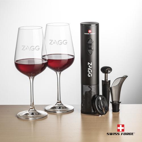 Corporate Gifts - Barware - Barware Gift Sets - Swiss Force&reg; Opener Set & Laurent Wine