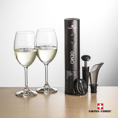 Corporate Gifts - Barware - Barware Gift Sets - Swiss Force&reg; Opener Set & Naples Wine