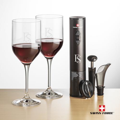Corporate Gifts - Barware - Barware Gift Sets - Swiss Force&reg; Opener Set & Belmont Wine