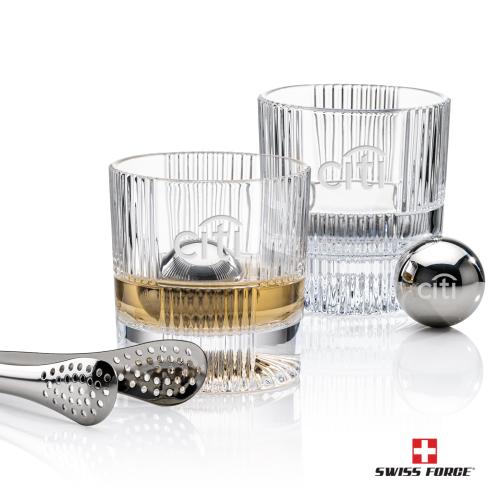 Corporate Gifts - Barware - Barware Gift Sets - Swiss Force&reg; S/S Balls & 2 Blackwell OTR