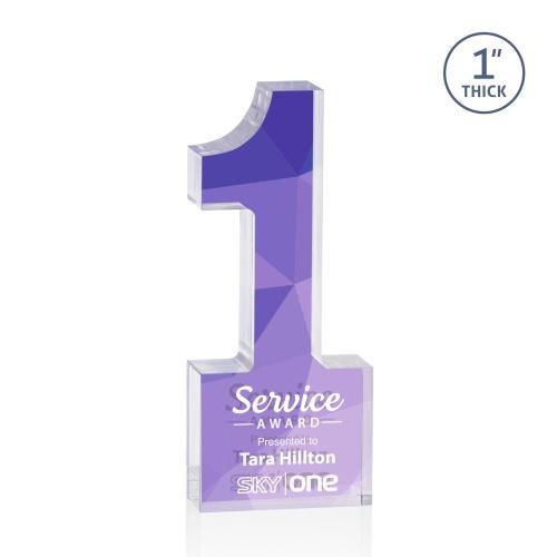 Recognition Awards - Acrylic Awards - Astoria  Double-Sided VividPrint&trade; Award