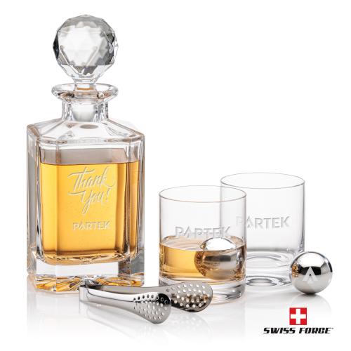 Corporate Gifts - Barware - Barware Gift Sets - Bainbridge Decanter Set & Ice Balls