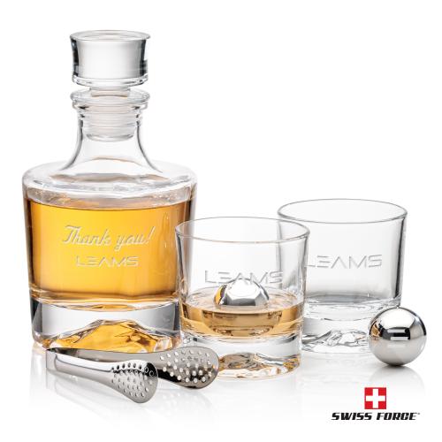 Corporate Gifts - Barware - Barware Gift Sets - Heathfield Decanter Set & Ice Balls