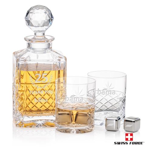 Corporate Gifts - Barware - Barware Gift Sets - Pelham Decanter Set & Ice Cubes