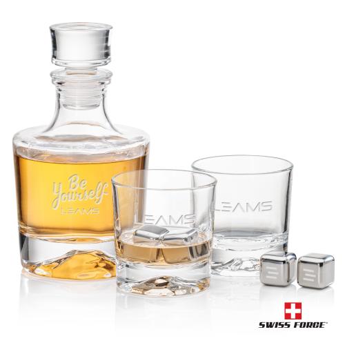Corporate Gifts - Barware - Barware Gift Sets - Heathfield Decanter Set & Ice Cubes