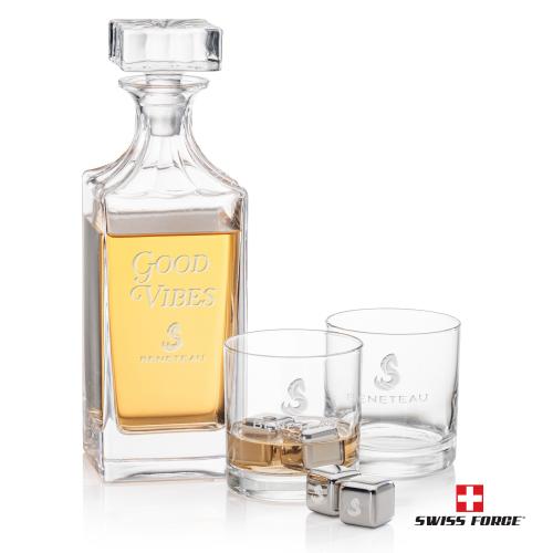 Corporate Gifts - Barware - Barware Gift Sets - Aristocrat Decanter Set & Ice Cubes