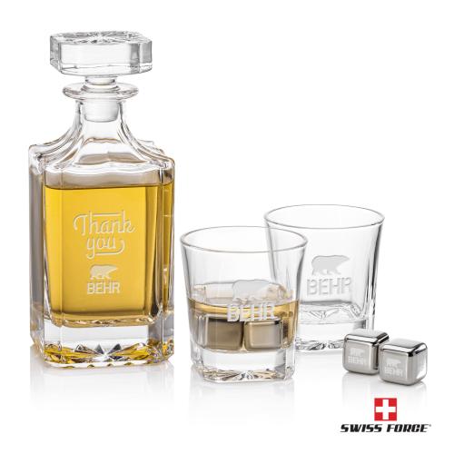 Corporate Gifts - Barware - Barware Gift Sets - Santana Decanter Set & Ice Cubes
